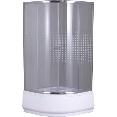 Душевой уголок Parly Z901 90х195 профиль Полированный алюминиевый стекло прозрачное