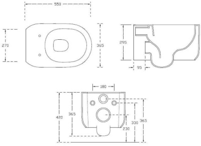 Унитаз Artceram Gio Evolution GIV001 01 00 подвесной Белый