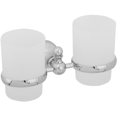 Стакан для зубных щеток Veragio Gialetta VR.GIL-6442.CR двойной Хром