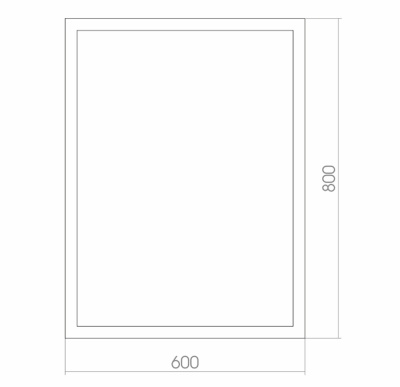 Зеркало Mixline Премьер Торманс 60 539797 с подсветкой с сенсорным выключателем