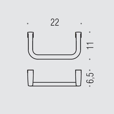 Полотенцедержатель Colombo Design Lulu B6231 Хром