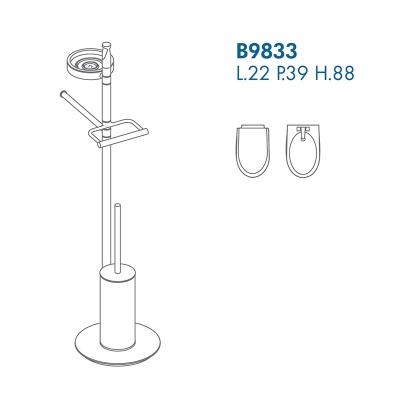 Напольная стойка Colombo Design Planets B9843.000 Хром