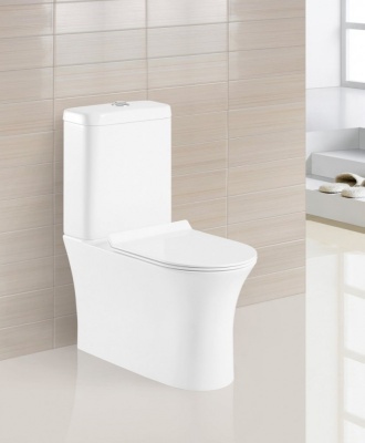 Унитаз компакт BelBagno Ancona BB1224CPR-P без бачка и сиденья