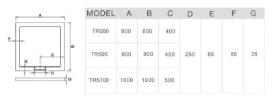 Душевой поддон из искусственного камня WeltWasser TR S 90x90 10000002765 Белый