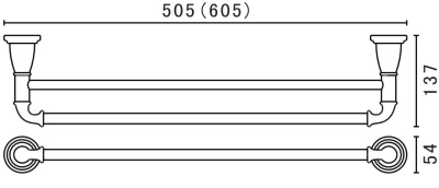 Полотенцедержатель Art&Max Bianchi AM-E-2609-D Хром