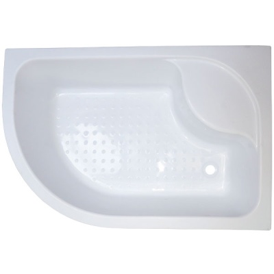Душевой уголок Royal Bath BK 120х80 RB8120BK-T-R с поддоном профиль Белый стекло прозрачное