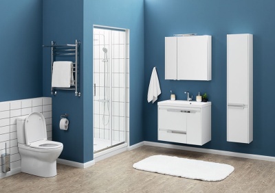 Шкаф пенал Aquanet Тиволи 35 180069 подвесной R Белый 180069