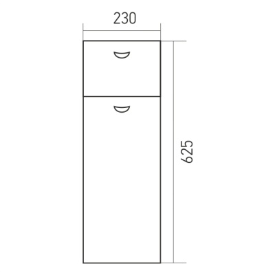 Тумба Mixline Эспейс 23 541111 Белая