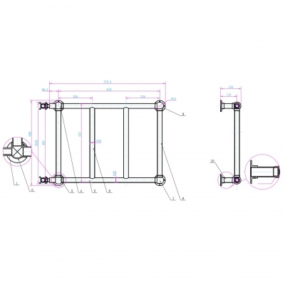 Водяной полотенцесушитель Boheme Palazzo 713 Хром
