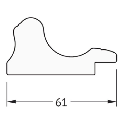Зеркало Evoform Definite 134х74 Золотой акведук