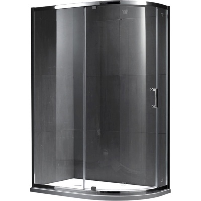 Душевой уголок Gemy Sunny Bay 120х80 профиль Хром стекло прозрачное