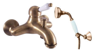 Смеситель для ванны Rav Slezak Labe Mosaz L554.5/2SM бронза