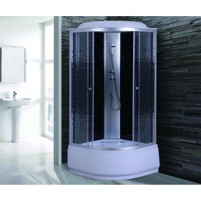 Душевая кабина Niagara NG-7508-08 90х90 стекло матовое задняя стенка Черная