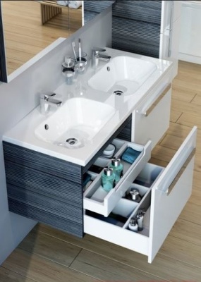 Тумба под двойную раковину Ravak Chrome SD 1200 Белая