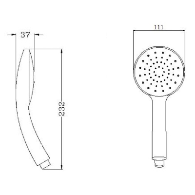 Ручной душ Latuno L80004B Хром