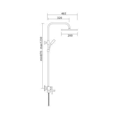 Душевая система Veragio Gritt VR.GRT-9920.CR Хром