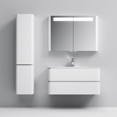Шкаф пенал AM.PM Sensation 40 L M30CHL0406WG подвесной Белый глянцевый