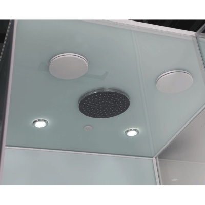 Душевая кабина Orans SR-86120E 100x90 с гидромассажем профиль Белый задние стенки Белые