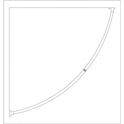 Карниз для ванны Ridder 53000 Хром