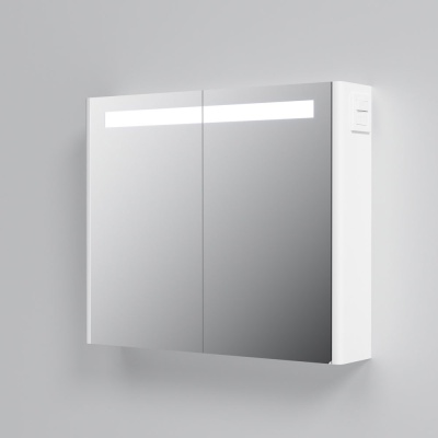 Зеркальный шкаф AM.PM Bliss L 80 с подсветкой Белый