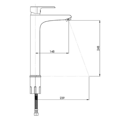 Смеситель для раковины GPD Atros MSL65 Хром