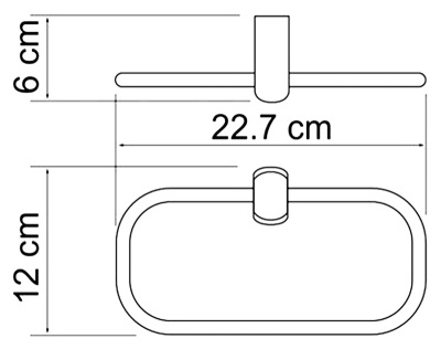 Кольцо для полотенец WasserKRAFT Berkel K-6860 Хром