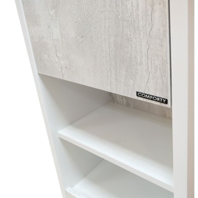 Шкаф пенал Comforty Женева 35 4137139 подвесной Дуб белый