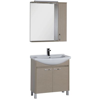 Комплект мебели для ванной Aquanet Донна 80 168933 Светлый дуб