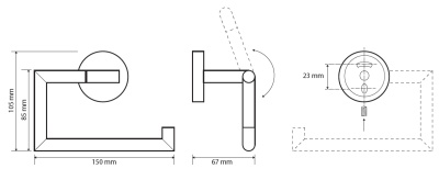 Держатель туалетной бумаги Bemeta Omega 199112042 Хром