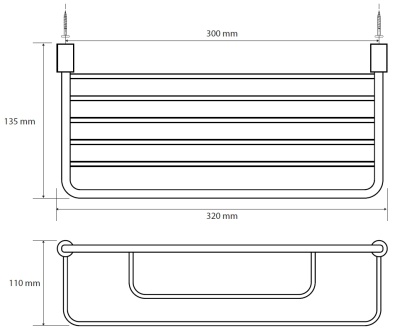 Полка корзина Bemeta Cytro 146208142 Хром