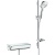 Комплект смесителя для душа Hansgrohe Ecostat Select 27038400 с термостатом и душевым гарнитуром Hansgrohe Raindance Select E Хром Белый