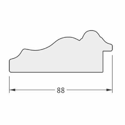 Зеркало Evoform Exclusive 136х56 Римское золото