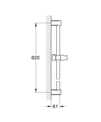 Душевая штанга Grohe Tempesta Cosmopolitan 27521000 Хром