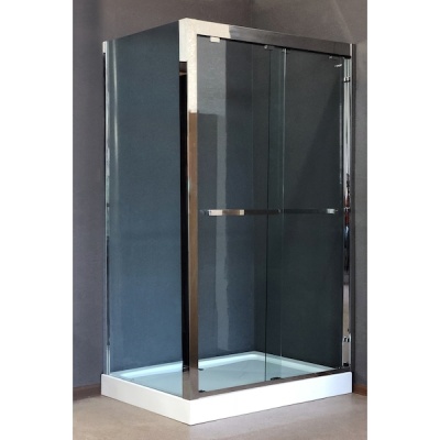 Душевой уголок Royal Bath RB-L-2011-1200-8R 120х80 без поддона профиль Хром стекло прозрачное