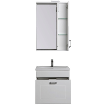 Комплект мебели для ванной Aquanet Рондо 60 195703 подвесной Белый