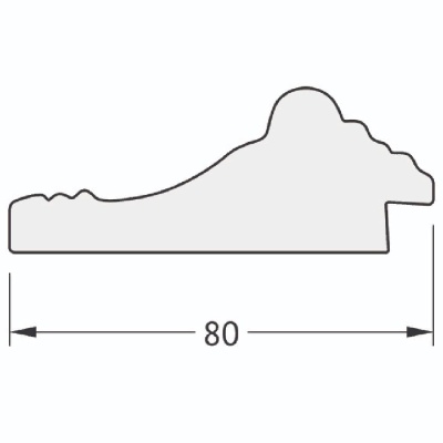 Зеркало Evoform Exclusive 55х45 Черный ардеко