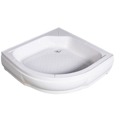 Акриловый поддон для душа River 90x90x26 радиальный Белый