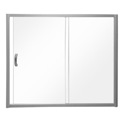 Шторка на ванну AM.PM Bliss L 150x150 профиль Хром стекло прозрачное