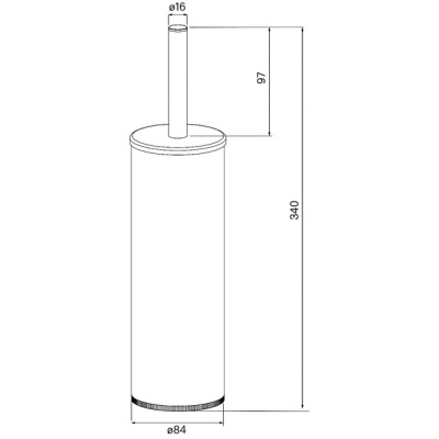 Ершик для унитаза Iddis BRU01CCi47 Хром