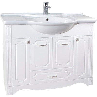 Тумба c раковиной Bellezza Кантри 105 Белая