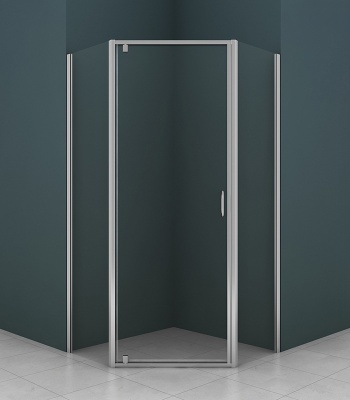 Душевой уголок Azario AZ-112P 100x100 профиль хром, стекло прозрачное