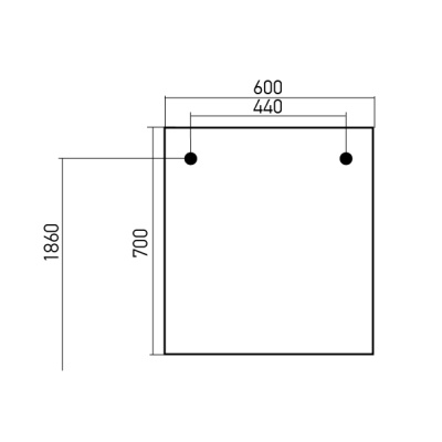 Зеркало Mixline Аврора 60 533844 прямоугольное