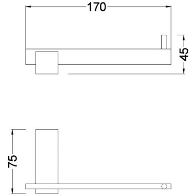 Держатель туалетной бумаги Schein Durer 266 Хром