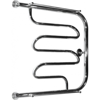 Водяной полотенцесушитель Тругор ПМ нп 2 П 50x50 с полкой Хром