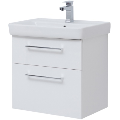 Тумба под раковину Dreja Q Max 70 77.0005W подвесная Белый глянец