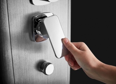 Душевая кабина SSWW BU621 R 120x80 с баней профиль Голубой сапфир матовый задняя стенка зеркальная