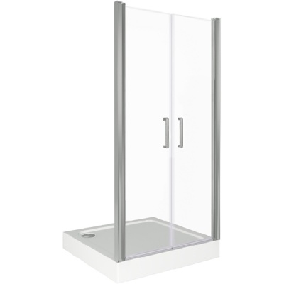 Душевая дверь в нишу Good Door Fantasy SD-80-C-CH 80 профиль Хром стекло прозрачное