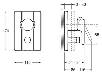 Смеситель для душа Jacob Delafon Singulier E98720-CP Хром