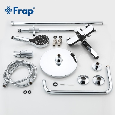 Душевая система Frap F244 Хром Белая