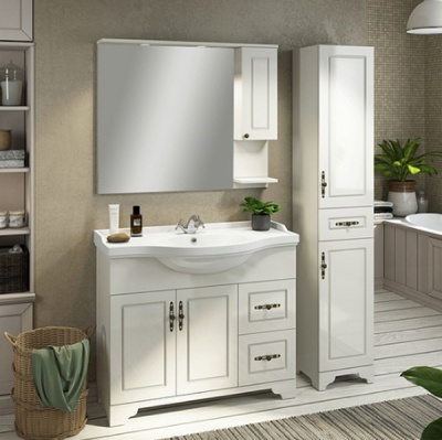 Тумба с раковиной Comforty Севилья 100 3132627 Слоновая кость